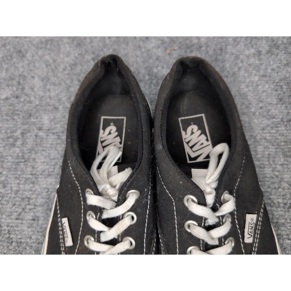 VANS Authentic Black White Canvas Shoes Sneakers Women's Size 9 - Picture 5 of 9